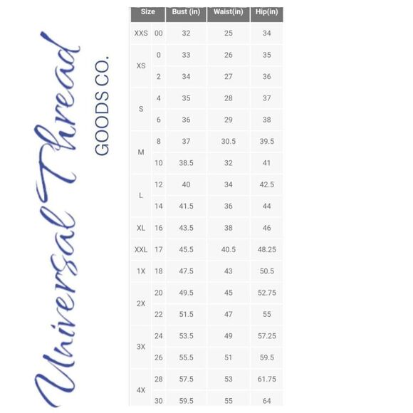 Universal Thread Blue Oversized Fit Button Down Blouse 4X - Picture 3 of 3